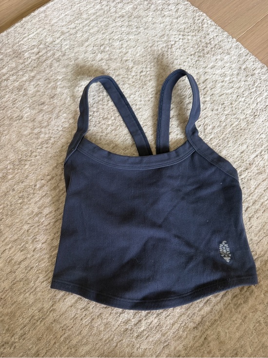 FP Movement by Free People Tops - FP Movement by Free People Navy Ribbed Tank Top
